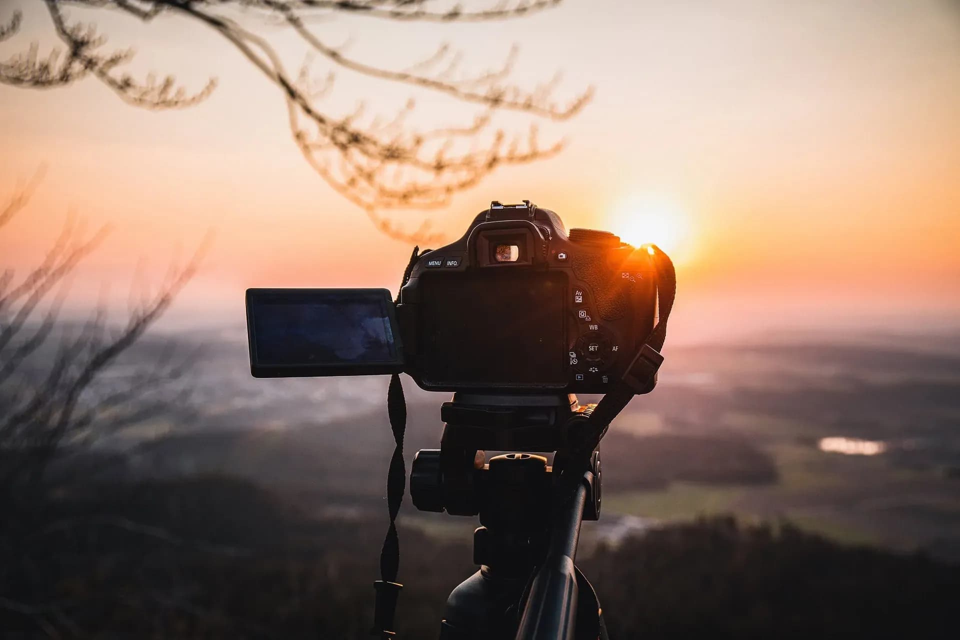 Fotoaparát - západ slunce