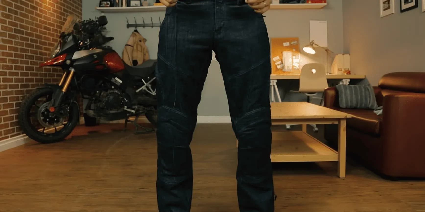 Kalhoty na motorku - zkoušení