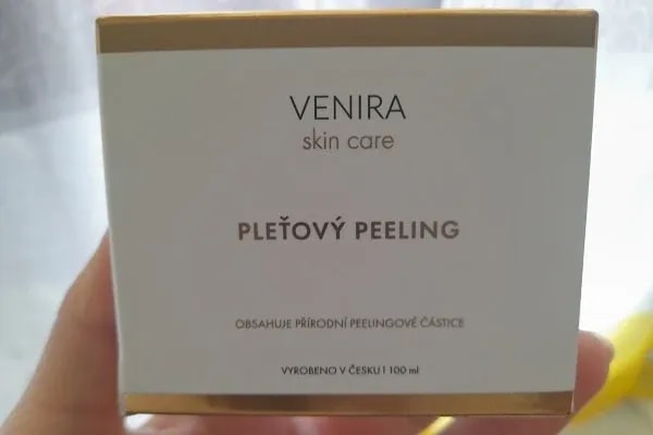 Pleťový peeling Venira recenze balení produktu