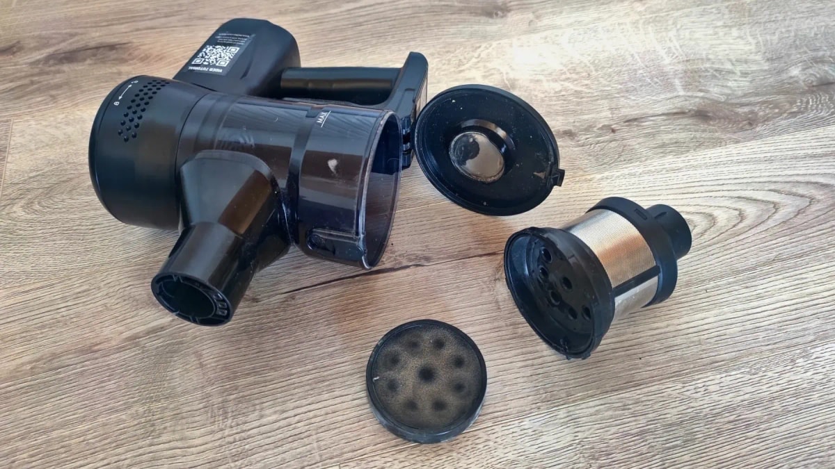 cyklonový filtr recenze Lauben Stick Vacuum & Mop 3in1 Pet Deluxe 400BC