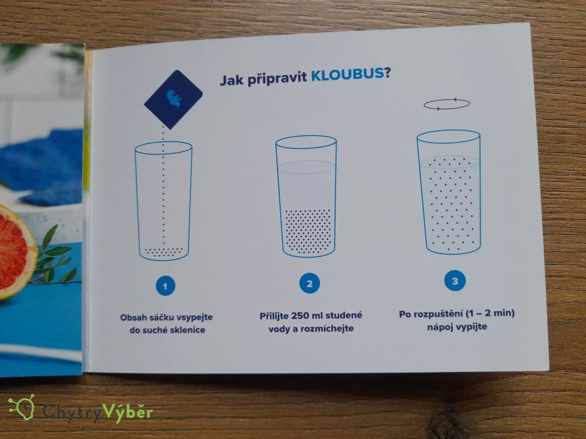 Návod na přípravu v brožuře Kloubus - recenze