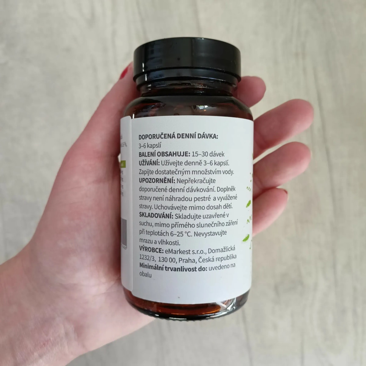 Blendea Supergreens - rozdělaná lahvička