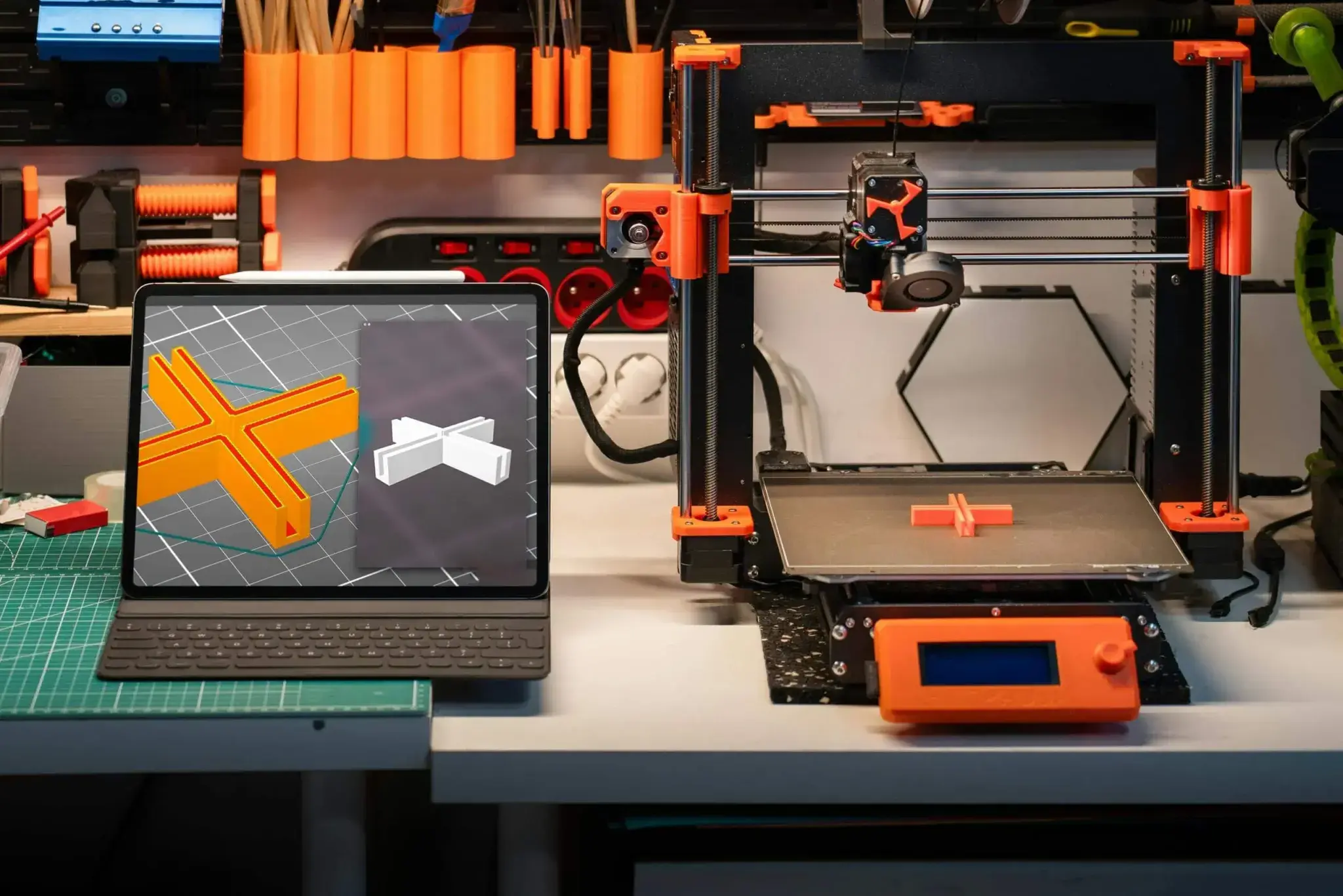 3D tiskárna s notebookem