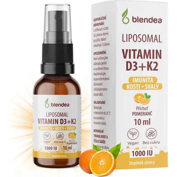 Blendea Lipozomální Vitamin D3+K2 sprej: Product review