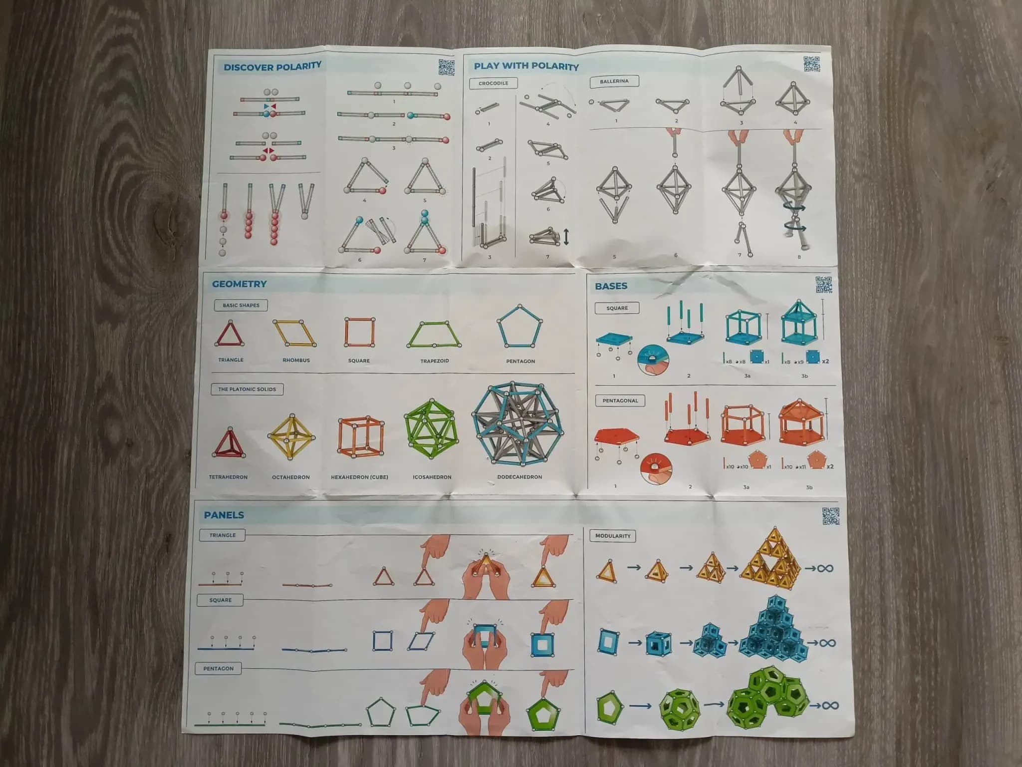 Geomag Supercolor 114 dílků - návod