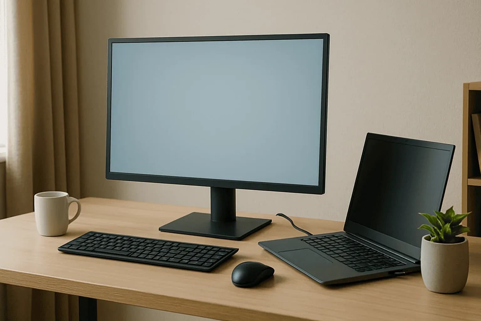 Monitor na stole