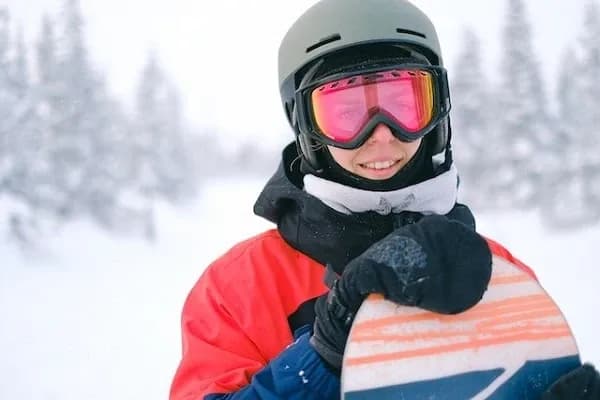 Brýle na snowboard růžové obrázek do textu
