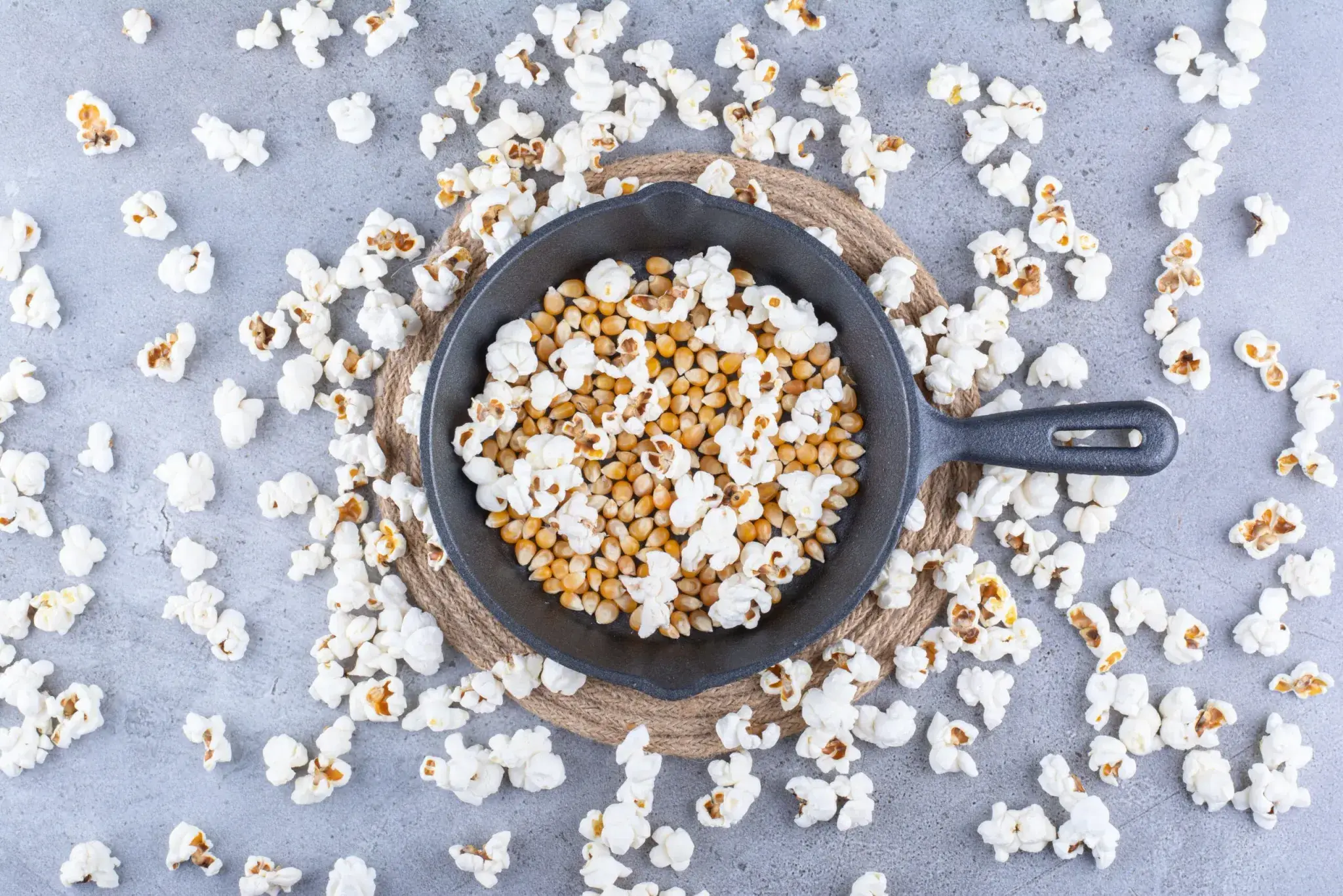 Popcorn na pánvi