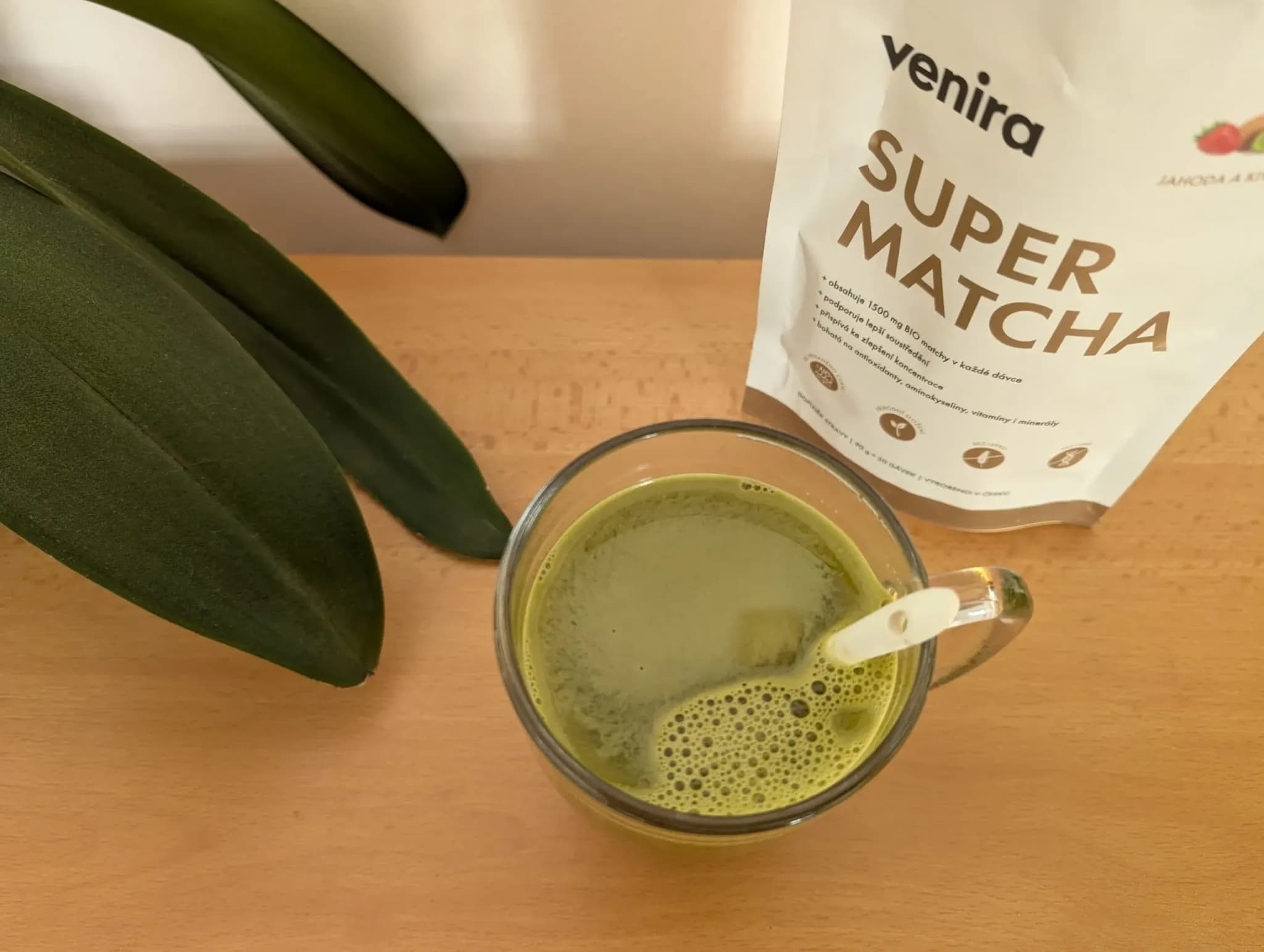 Venira Super matcha jahoda-kiwi nápoj