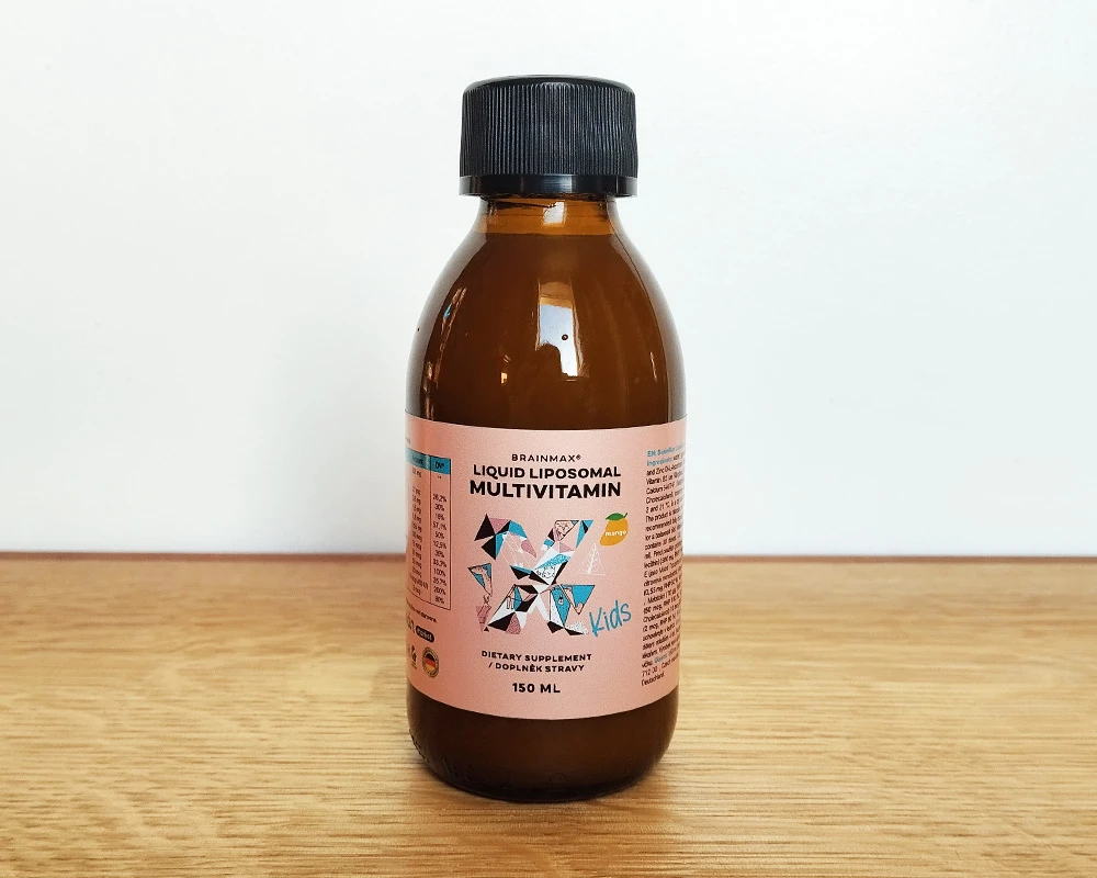 Recenze Brainmax liquid liposomal multivitamin kids PREV01
