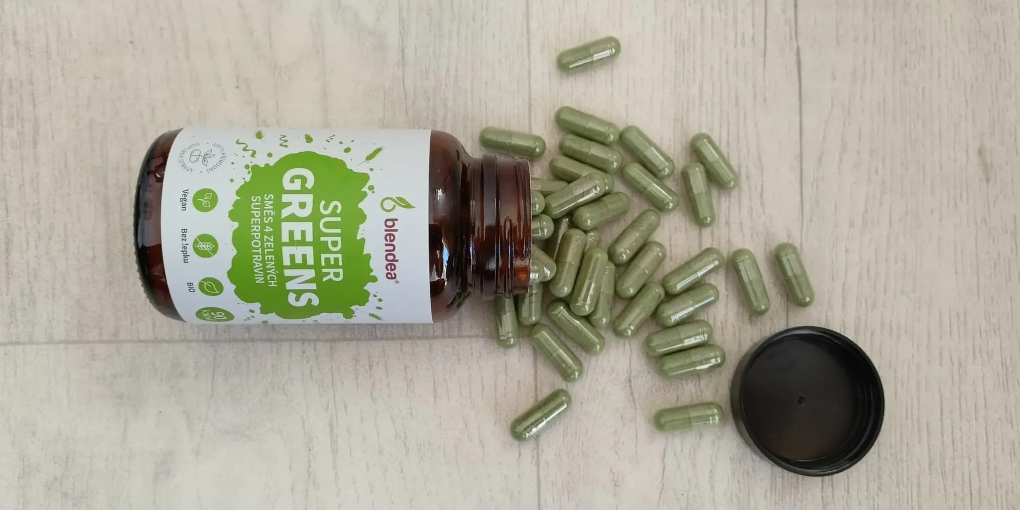 Blendea Supergreens - vysypané kapsle