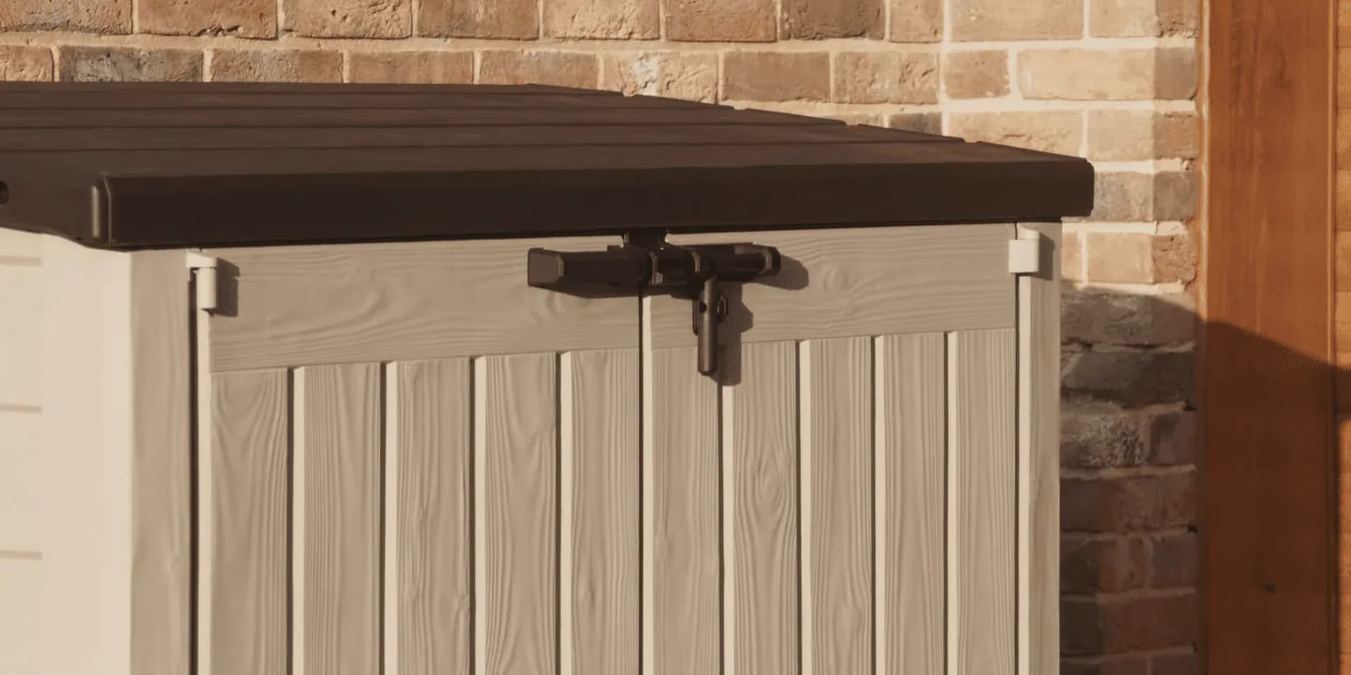 Zahradní úložný box světlý