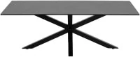 Černý odkládací stolek se sklokeramickou deskou