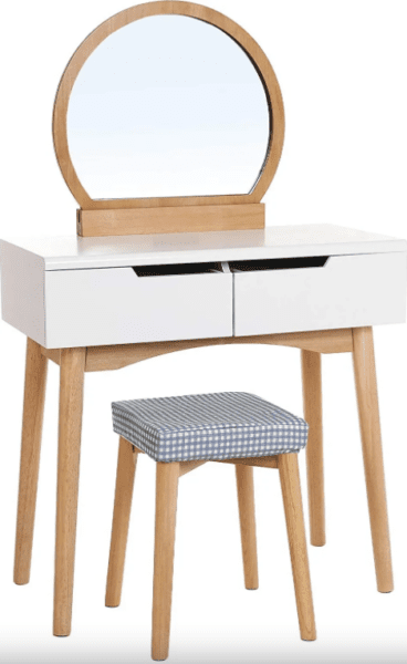 Moderní kosmetický stolek ze dřeva