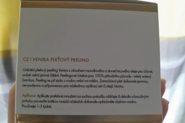 Pleťový peeling Venira recenze popis