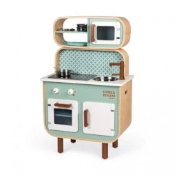 Recenze ELIS design dětská dřevěná kuchyňka oboustranná