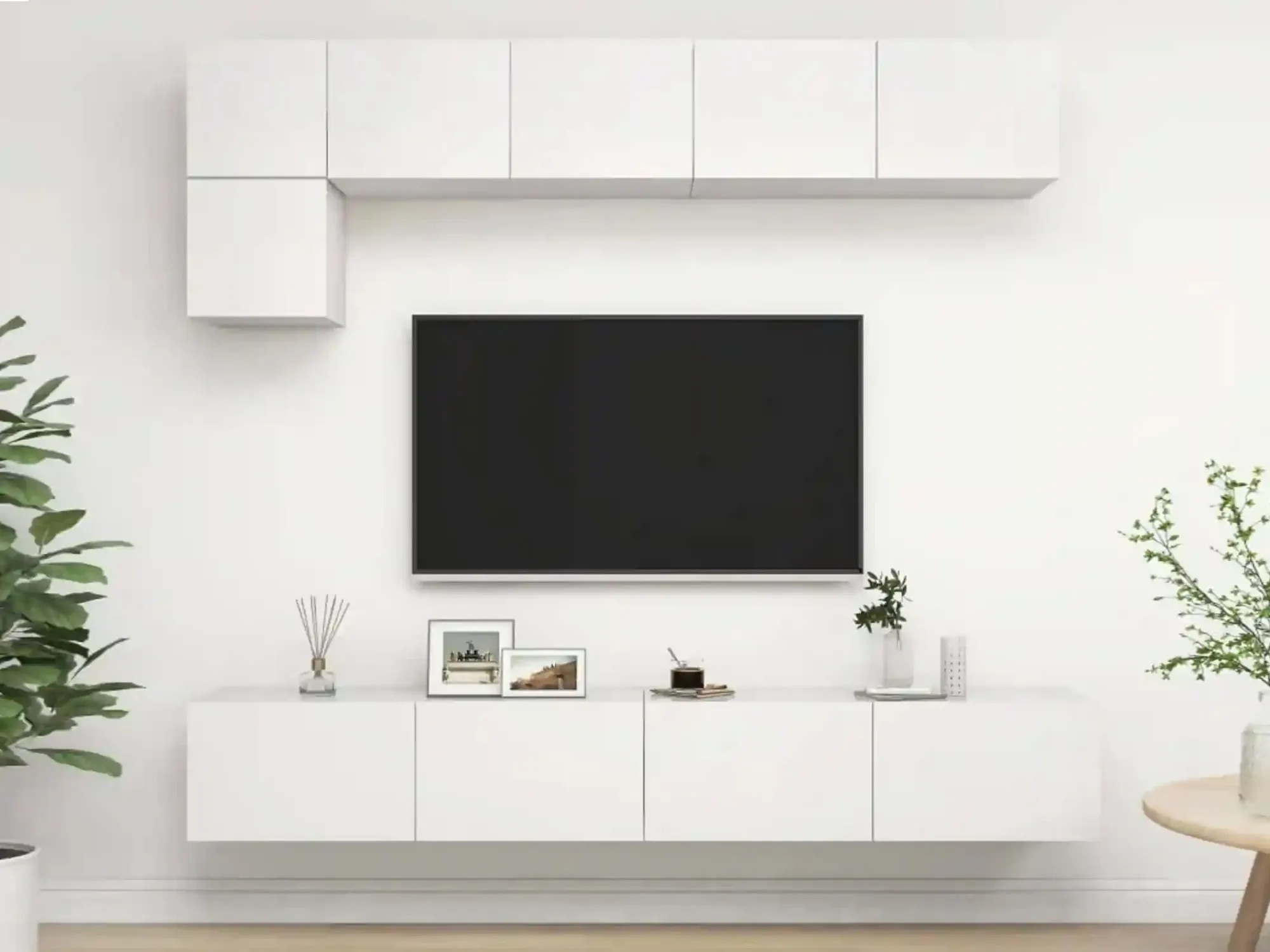 bílá obývací stěna vida xl